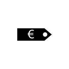 Poster - euro tag icon. Element of web icon with one color for mobile concept and web apps. Isolated euro tag icon can be used for web and mobile
