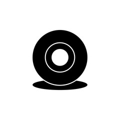 Aufkleber - Webcam icon. Element of web icon with one color for mobile concept and web apps. Isolated Webcam icon can be used for web and mobile