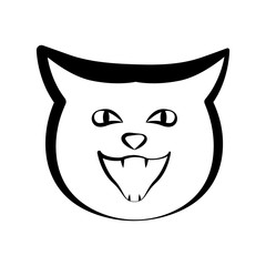 Sticker - Cat outline icon