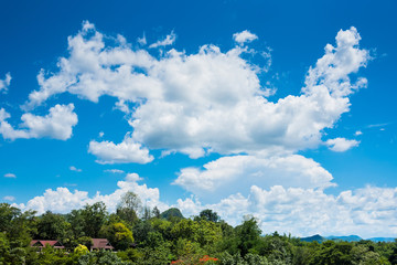 Sky and clouds in day time for background.