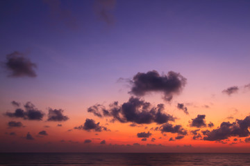 Wall Mural - beautiful sky at twilight time for background