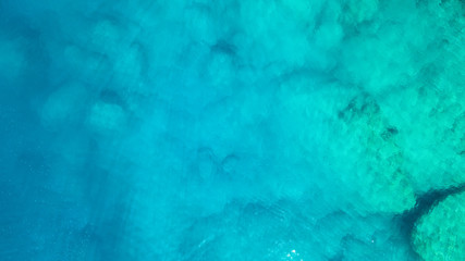 Wall Mural - aerial view on the sea. beautiful natural seascape at the summer time
