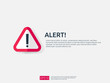 © 200degrees - attention warning alert sign banner with exclamation mark symbol. concept for danger on Internet, technology, VPN Security protection. Background vector illustration.