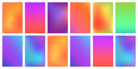 creative vector bright vivid gradient set for any modern design. invitation, greeting card, flyer, b