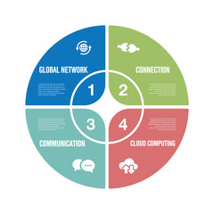 Wall Mural - Communication And Connectivity Infographic Icon Set