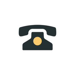 Aufkleber - old phone icon. Element of web icon with one color for mobile concept and web apps. Isolated old phone icon can be used for web and mobile