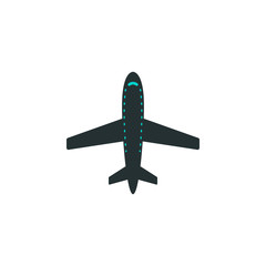 Aufkleber - aircraft icon. Element of web icon with one color for mobile concept and web apps. Isolated aircraft icon can be used for web and mobile