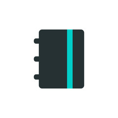 Aufkleber - telephone book icon. Element of web icon with one color for mobile concept and web apps. Isolated telephone book icon can be used for web and mobile