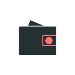 Poster - Wallet with money icon. Element of web icon with one color for mobile concept and web apps. Isolated Wallet with money icon can be used for web and mobile