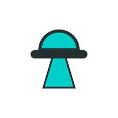 Aufkleber - UFO icon. Element of web icon with one color for mobile concept and web apps. Isolated UFO icon can be used for web and mobile