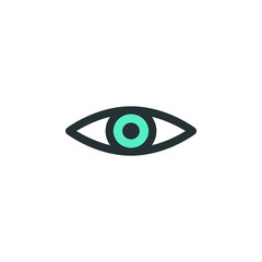 Aufkleber - eye icon. Element of web icon with one color for mobile concept and web apps. Isolated eye icon can be used for web and mobile