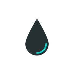 Aufkleber - a drop icon. Element of web icon with one color for mobile concept and web apps. Isolated a drop icon can be used for web and mobile
