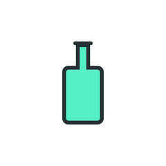 Aufkleber - bottle icon. Element of web icon with one color for mobile concept and web apps. Isolated bottle icon can be used for web and mobile