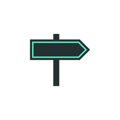 Aufkleber - road sign icon. Element of web icon with one color for mobile concept and web apps. Isolated road sign icon can be used for web and mobile