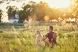 © Chalabala - Man with his dog at sunset