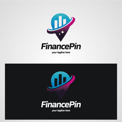 Sticker - Finance Pin Logo Designs Template