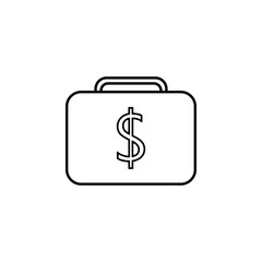 Poster - diplomat of money line icon. Element of bankig icon for mobile concept and web apps. Thin line diplomat of money icon can be used for web and mobile