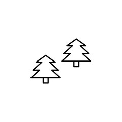 Poster - forest line icon. Element of camping icon for mobile concept and web apps. Thin line forest icon can be used for web and mobile