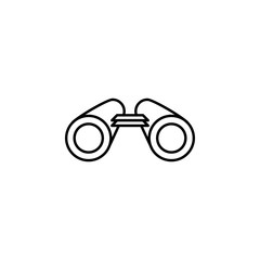 Poster - binoculars line icon. Element of camping icon for mobile concept and web apps. Thin line binoculars icon can be used for web and mobile