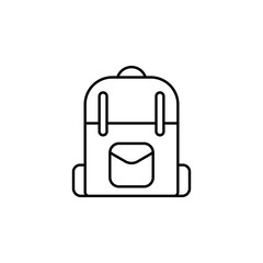Poster - backpack line icon. Element of camping icon for mobile concept and web apps. Thin line backpack icon can be used for web and mobile