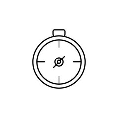 Poster - compass line icon. Element of camping icon for mobile concept and web apps. Thin line compass icon can be used for web and mobile