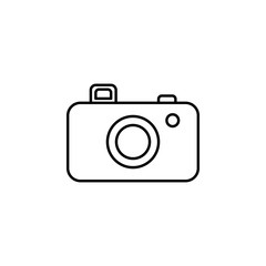 Poster - camera line icon. Element of camping icon for mobile concept and web apps. Thin line camera icon can be used for web and mobile