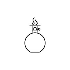 Poster - picnic heater line icon. Element of camping icon for mobile concept and web apps. Thin line picnic heater icon can be used for web and mobile
