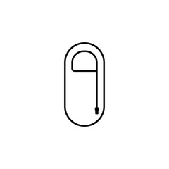 Poster - sleeping bag line icon. Element of camping icon for mobile concept and web apps. Thin line sleeping bag icon can be used for web and mobile