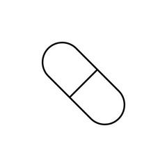 Poster - pill line icon. Element of simple medicine icon for mobile concept and web apps. Thin line pill icon can be used for web and mobile