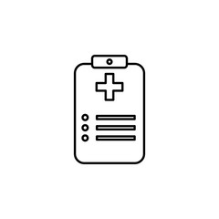 Poster - medical prescription line icon. Element of simple medicine icon for mobile concept and web apps. Thin line medical prescription icon can be used for web and mobile
