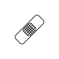 Poster - patch line icon. Element of simple medicine icon for mobile concept and web apps. Thin line patch icon can be used for web and mobile