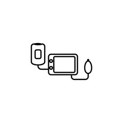 Poster - pressure meter line icon. Element of simple medicine icon for mobile concept and web apps. Thin line pressure meter icon can be used for web and mobile