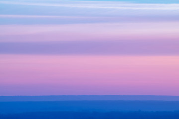 Wall Mural - varicolored striped surreal sky with shades of blue, cyan, pink, purple, magenta colors with cobalt 