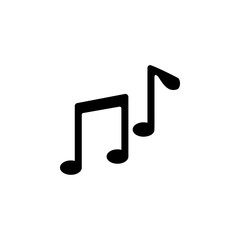 Poster - music note icon. Element of simple music icon for mobile concept and web apps. Isolated music note icon can be used for web and mobile