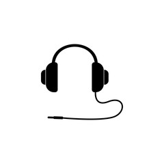 Poster - headphone icon. Element of simple music icon for mobile concept and web apps. Isolated headphone icon can be used for web and mobile