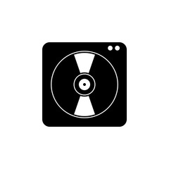 Poster - gramophone icon. Element of simple music icon for mobile concept and web apps. Isolated gramophone icon can be used for web and mobile