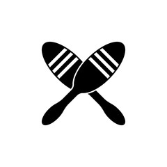 Poster - maracas icon. Element of simple music icon for mobile concept and web apps. Isolated maracas icon can be used for web and mobile