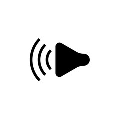 Poster - sound sign icon. Element of simple music icon for mobile concept and web apps. Isolated sound sign icon can be used for web and mobile