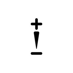 Poster - sound mark icon. Element of simple music icon for mobile concept and web apps. Isolated sound mark icon can be used for web and mobile