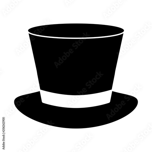 white flat top hat