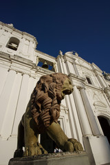 statue in the church of the city of León, Nicaragua