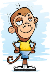 Canvas Print - Confident Cartoon Monkey