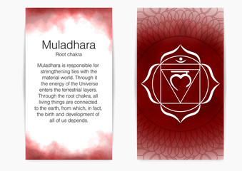 Wall Mural - First, root chakra - Muladhara. 