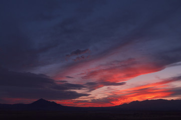 Wall Mural - California desert last light.