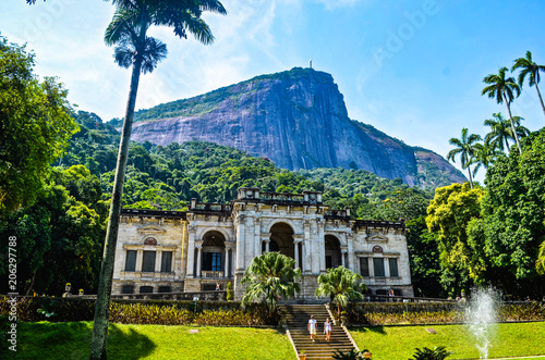 Parque Lage (or Parque Enrique Lage), in the city of Rio de Janeiro, Brazil Canvas Print