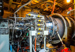 Gas turbine equipment and pipeline at power plant.