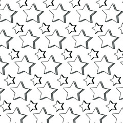 Wall Mural - line star shape graphic design background