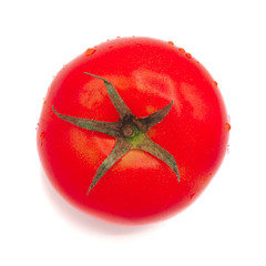 Fresh tomato isolated on white background.