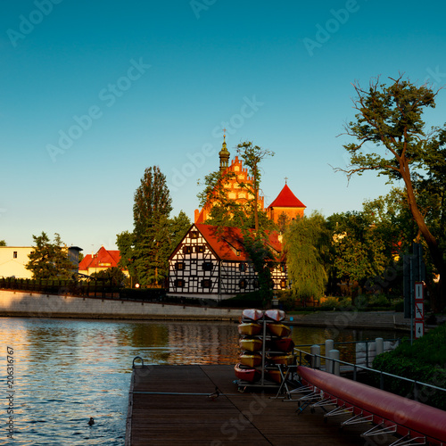 Plakat Bydgoszcz bydgoska-katedra-sw-marcina-i-mikolaja-oraz-wyspa-mlynska