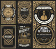 © Roverto - Set of 5 old labels. Western style